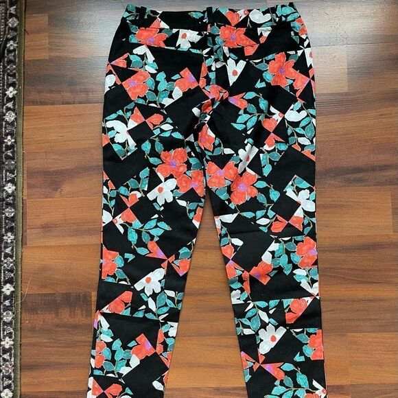 Kate Spade Saturday floral cropped cotton pants size 2 NEW - Picture 4 of 12
